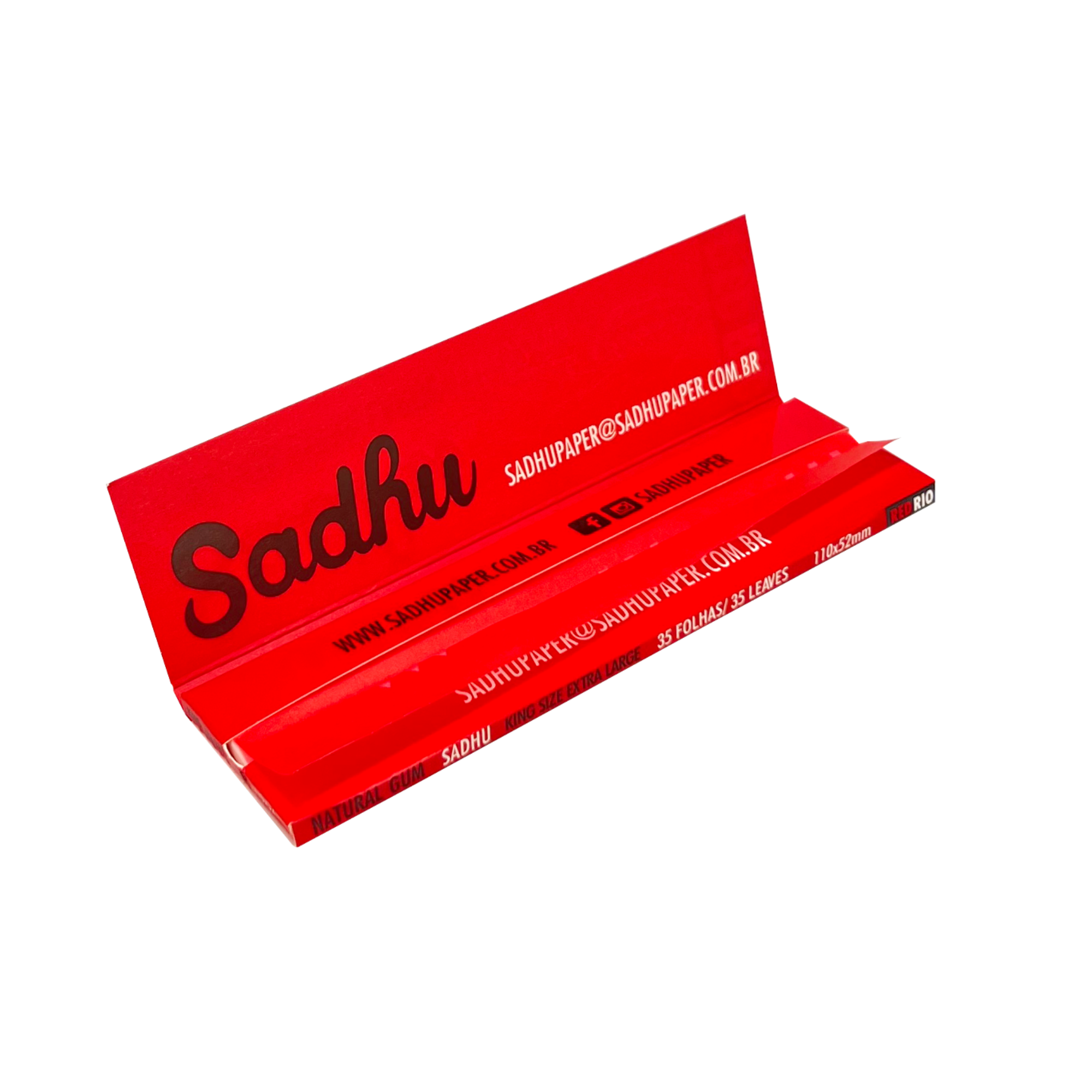 SEDA SADHU RED RIO KING SIZE - 110MM X 52MM - C/21 LIVRETOS