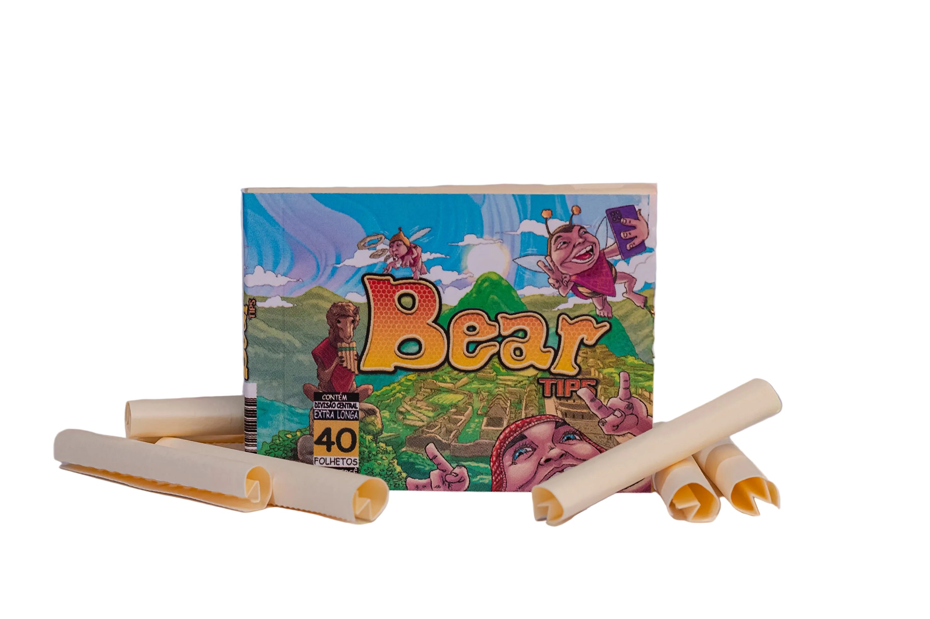 BEAR TIPS - EXTRALONGA C/24 BLOCOS - PAPEL VERGE C/ DIVISORIA - 40 FOLHETOS P/ BLOCO