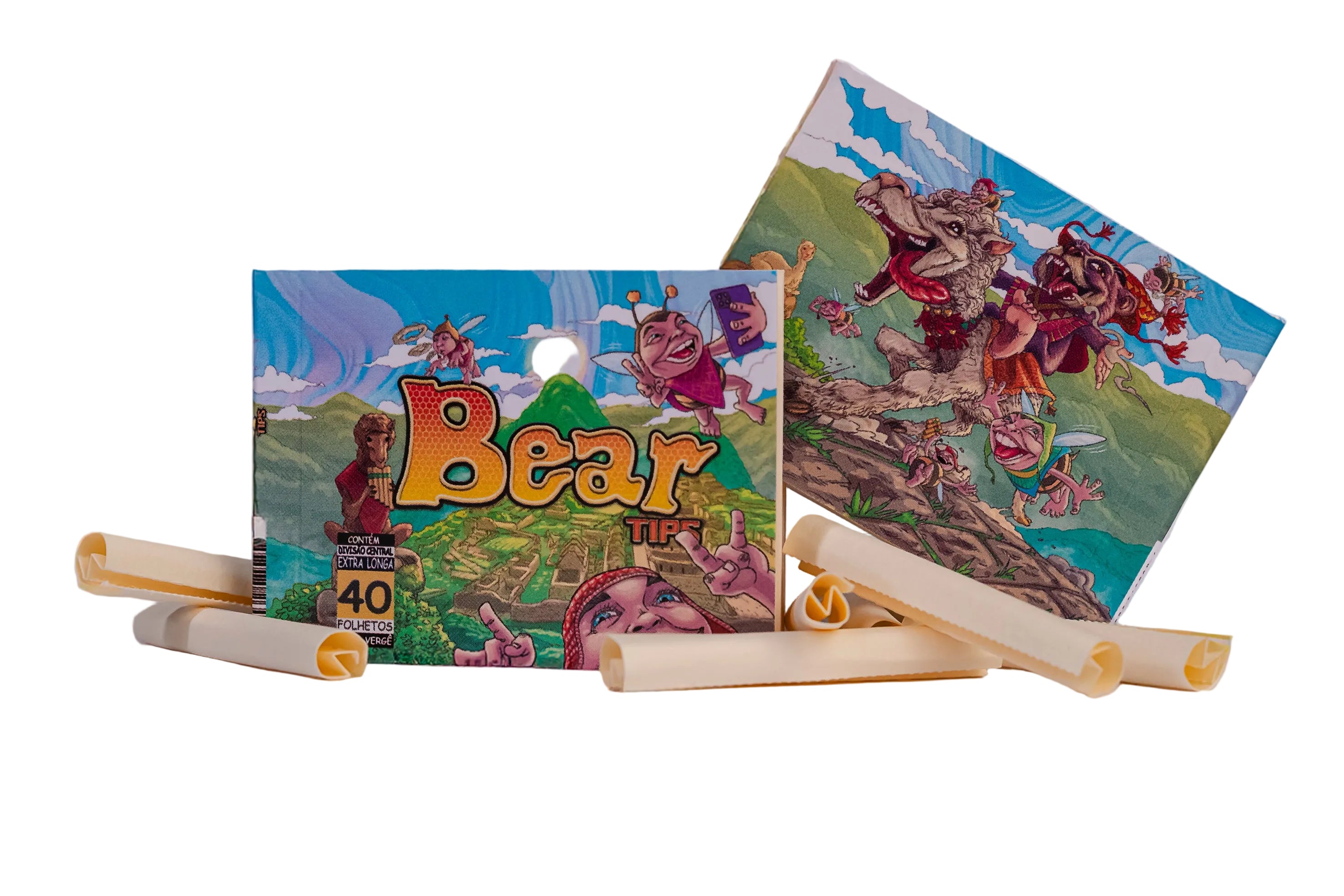 BEAR TIPS - EXTRALONGA C/24 BLOCOS - PAPEL VERGE C/ DIVISORIA - 40 FOLHETOS P/ BLOCO