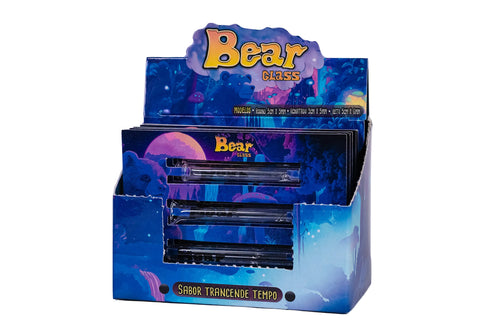 BEAR GLASS C/15 PITEIRA DE VIDRO - 5 CARTOES C/3 MODELOS - ROUND / ACHATADO E RETO