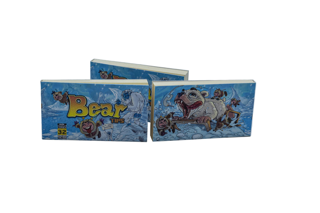BEAR TIPS - LONGA C/40 BLOCOS DE PITEIRA - PAPEL VERGE C/ DIVISORIA - 32 FOLHETOS P/ BLOCO