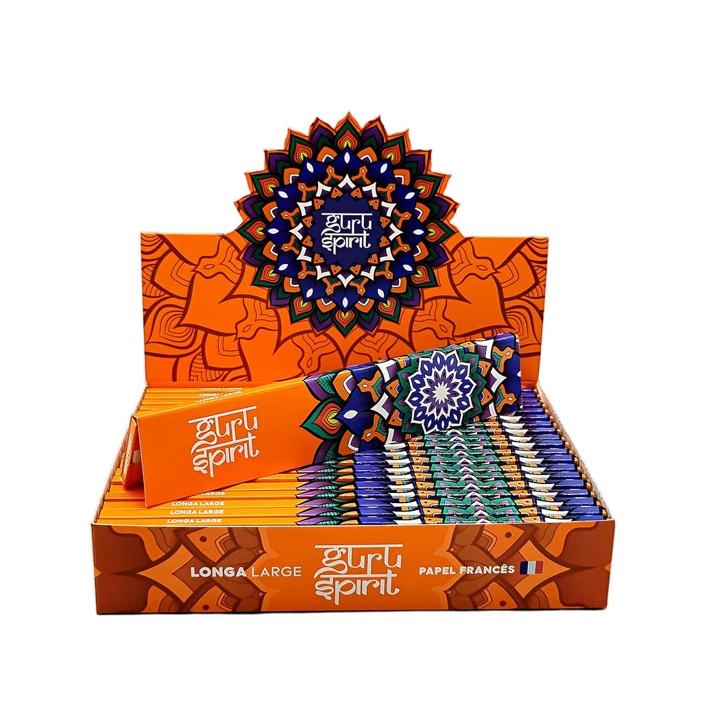 SEDA GURU SPIRIT LONGA LARGE C/20 - 140MM X 44MM - BRANCA - C/20 LIVRETOS