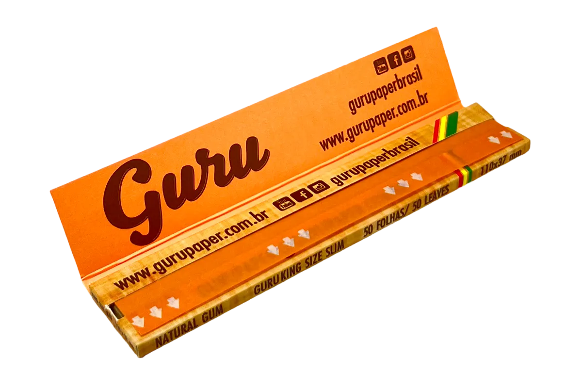 SEDA GURU BROWN KING SIZE - 110MM X 37MM - BROWN - C/50 LIVRETOS