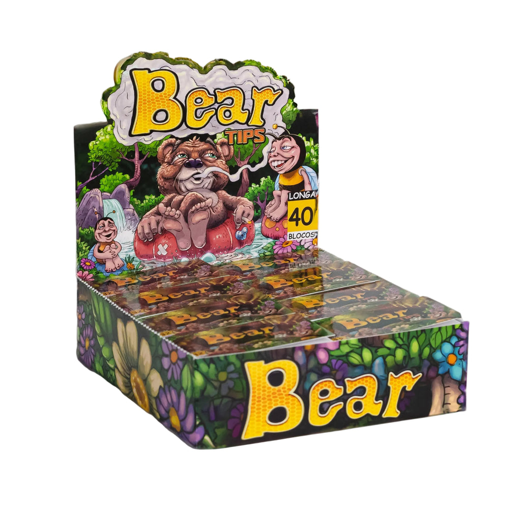 BEAR TIPS - LONGA C/40 BLOCOS DE PITEIRA - PAPEL OFFSET - 32 FOLHETOS P/ BLOCO